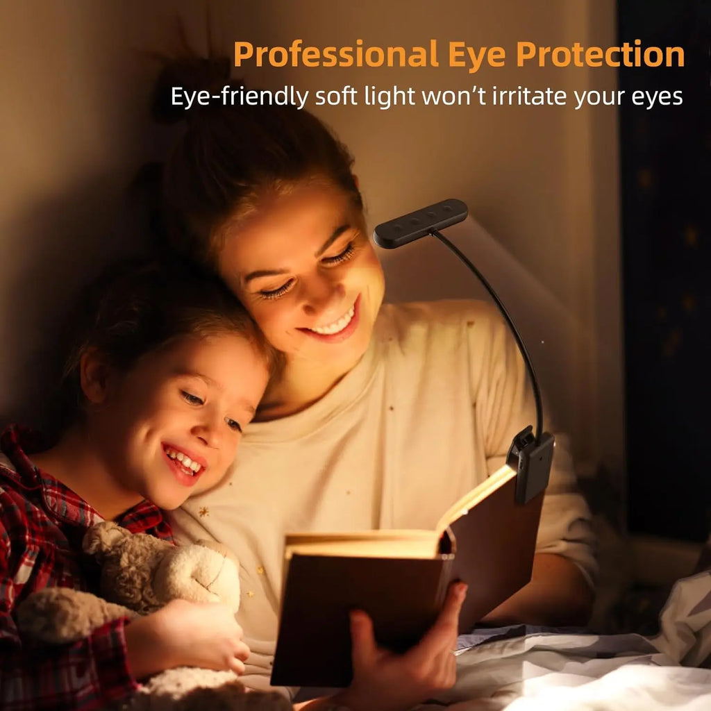 Rechargeable Clip-On Reading Light "Make Every Night Read More Relaxing"