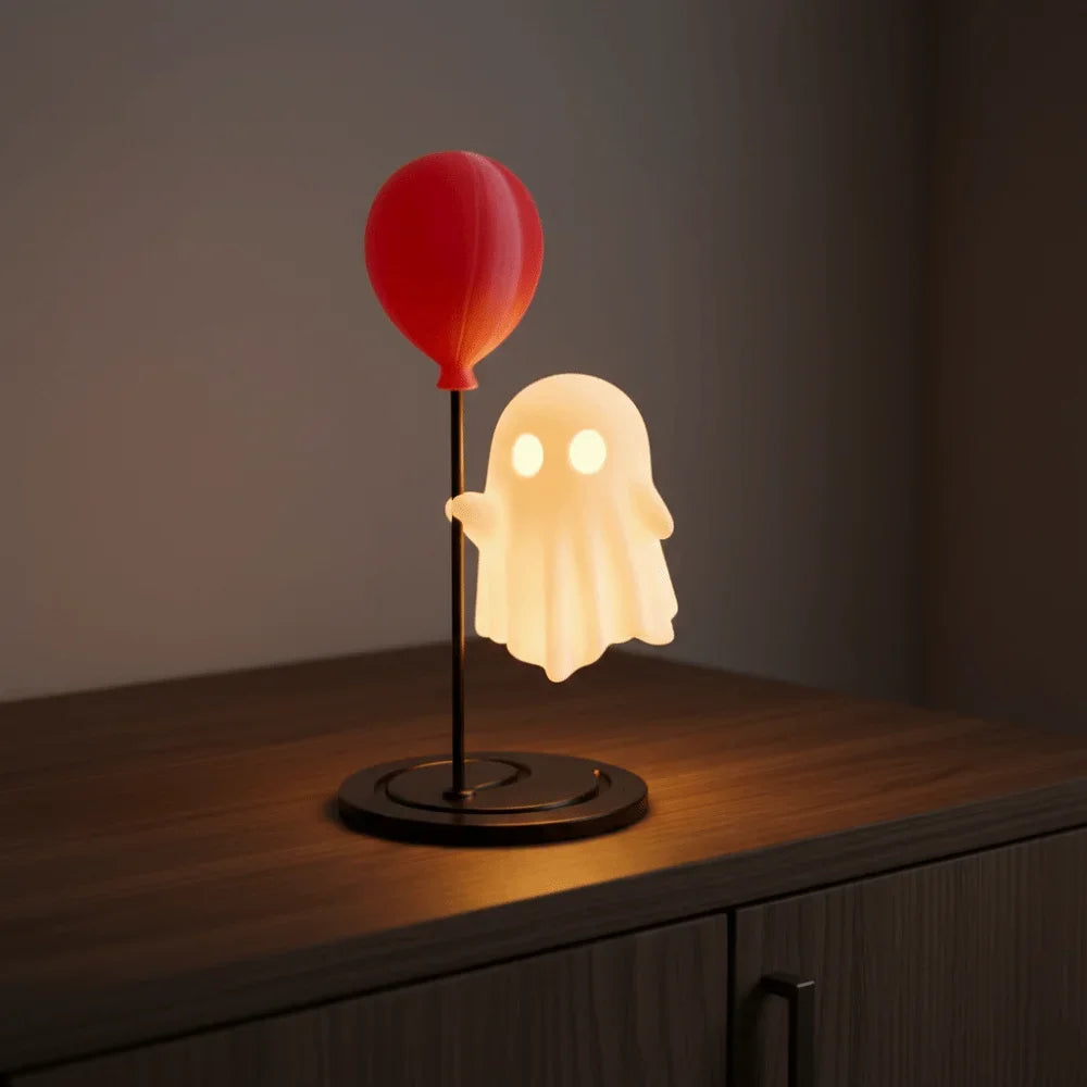 Cute Ghost Night Light .. "Meet your new little glowing friend"