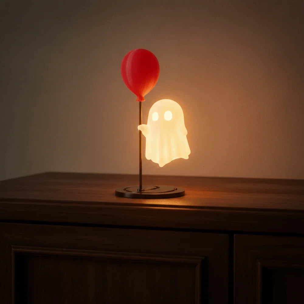 Cute Ghost Night Light .. "Meet your new little glowing friend"