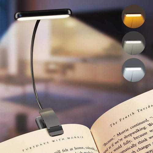 Rechargeable Clip-On Reading Light "Make Every Night Read More Relaxing"