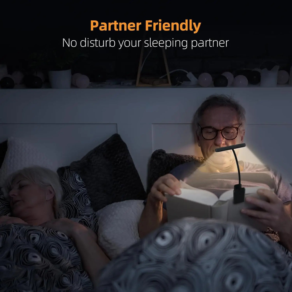 Rechargeable Clip-On Reading Light "Make Every Night Read More Relaxing"
