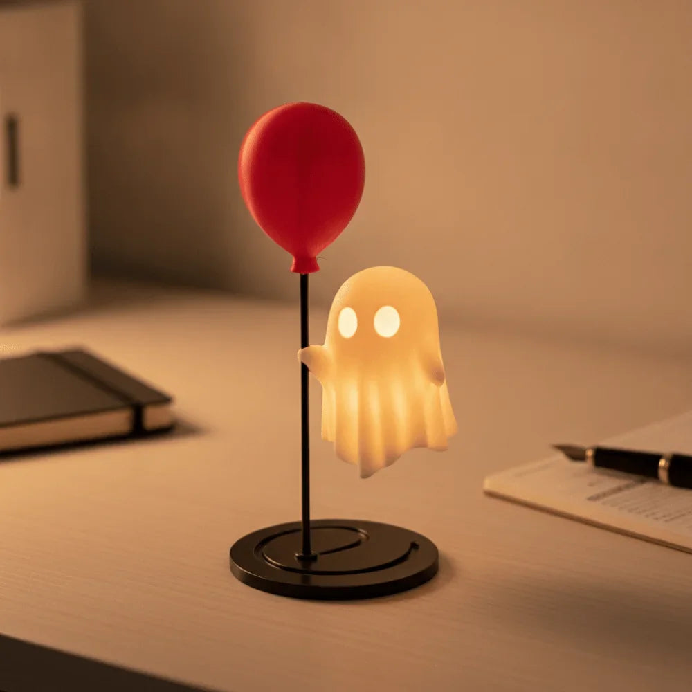 Cute Ghost Night Light .. "Meet your new little glowing friend"